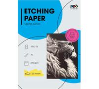76-25 25 Sheets x A4 Velvet Matte White 270 g Paper for Fine Art Giclee Inkjet Printing,25 Sheets