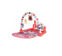 76 * 56 * 43cm 2 En 1 Multi-Fonctionnel Baby Gym Avec Tapis De Jeu Clavier Lumière Douce Hochet Jouets Pour Bebe Cadeau, Rouge