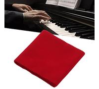 76-88 touches clavier Piano housse en coton doux Piano chiffon poussière clavier électronique Piano numérique touches instrument accessoires(Rouge)