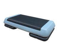 76 cm Adjustable Workout Aerobic Stepper in Fitness & Exercise Step Platform Trainer with 2 Risers Gray Black
