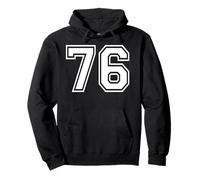 76, numéro Soixante-Seize, Sports d'équipe, Correspondance Graphique, Varsity Sweat à Capuche