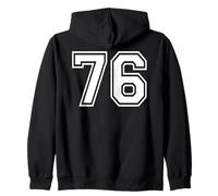 76, numéro Soixante-Seize, Sports d'équipe, Correspondance Graphique, Varsity Sweat à Capuche