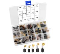 76 PCS Balais de Charbon Machine Electrique Brosses de Carbone-15 Tailles | UYUYong Brosses de Carbone pour Ponceuses Charbon Moteur Dureté Elevée pour Meuleuse D'angle Scies etc. Outils Électriques