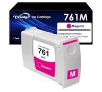 761 Cartouche d'encre Magenta 400ml pour Cartouches d'encre HP 761 CM993A Compatible pour HP DesignJet T7100 DesignJet T7200 (1x Magenta)