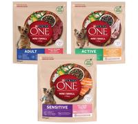 PURINA ONE Mini Delicate Saumon, riz - croquettes pour chiens - 800 g