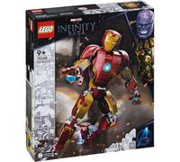 LEGO 76206 Marvel L’Armure Articulée d’Iron Man, Jouet Avengers, Figurine Iron Man, Film L'Ère d'Ultron, Infinity, Enfants 9 Ans