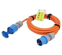 76228 Rallonge 3G2,5mm² 5m caoutchouc orange Nombre de prises : 1 GOOBAY