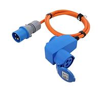 76232 Rallonge 3G2,5mm² 1,5m caoutchouc orange Nombre de prises : 2 GOOBAY