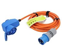 76233 Rallonge 3G2,5mm² 5m caoutchouc orange Nombre de prises : 2 GOOBAY