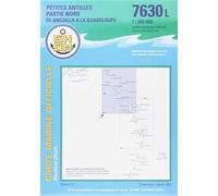 7630l petites antilles partie nord de anguilla a la guadeloupe 1/300 000 - Collectif - Epshom - broché - Atlas / carte