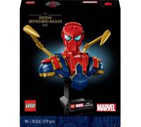 LEGO | Marvel Buste d’Iron Spider-Man - Set de Construction & Maquette à Exposer pour Adulte - Bras Mobiles, Tête Rotative & Minifigurine de Super-Héros - Cadeau Collector pour Fans des Avengers 76326