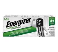 [7638900417029] ENERGIZER Pack 10 Piles Rechargeables Power Plus HR6 AA 2000mAh