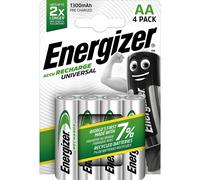 [7638900424270] ENERGIZER Etui de 4 piles rechargeables Universal HR6 AA 1300mAh
