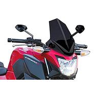 7655 - accessoire de pare-brise à main en forme de dôme naked new generation compatible avec H.O.N.D.A. cb300f 2015-2020 COULEUR FUMÉ FONCÉ