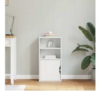 [76605]Armoire latérale Buffet Haut MEUBLECHIC commode meuble de rangement ODDA blanc 40x24x79 cm bois massif pin Poids:7.5 Kg