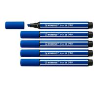 [768/32-5] STABILO Lot de 5 Feutres Pen 68 MAX, bleu moyen