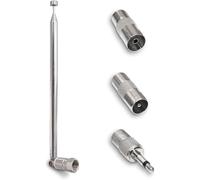 76cm 7-Section Antenne Radio FM Intérieur Télescopique Antenne Chaine HiFi pour Mini-Récepteur,Récepteur Dab AM FM,Compatible avec Denon,Roberts,Marantz,Yamaha,Pionnier(Q1198)