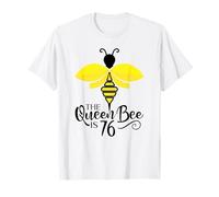 76e Anniversaire The Queen Bee is 76 Years Old Bumblebee T-Shirt