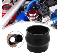 76mm 3" ID Droit Silicone Réducteur Tuyau Coupleur Tube Noir pour Voiture