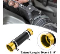 76mm 3 pouces Voiture Air Conduit Froid Air Turbo Admission Tuyau Doré - 1 PCS