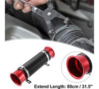 76mm 3 pouces Voiture Air Conduit Tuyau Froid Air Turbo Admission Tuyau Rouge - 1 PCS