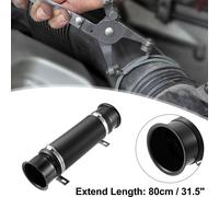 76mm 3" Voiture Air Conduit Tuyau Froid Air Turbo Admission Tuyau Noir - 1 PCS