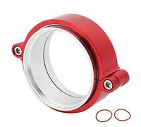 76mm Intake Clamp, HD V Band Aluminium Alloy Clamp, 3in Intercooler Pipe Clamp with Rubber Rings, for Turbocharged Upgrades and Applications