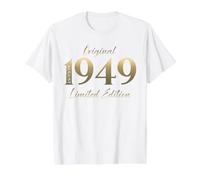 77 Ans Anniversaire Homme Cadeau Août 1949 Vintage T-Shirt Graphique avec Valeur
