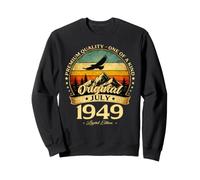 77 Ans Anniversaire Homme Cadeau Juillet 1949 Vintage Sweatshirt