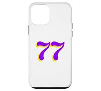 77 | Le Nombre Soixante-dix Sept en Violet et Jaune Coque pour iPhone 12 Mini