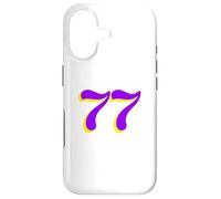 77 | Le Nombre Soixante-dix Sept en Violet et Jaune Coque pour iPhone 17