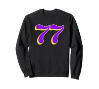 77 | Le Nombre Soixante-dix Sept en Violet et Jaune Sweatshirt