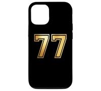77, numéro Soixante-dix-Sept, Correspondance Graphique Entre Les Sports d'équipe et Les universités Coque pour iPhone 12/12 Pro