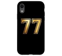 77, numéro Soixante-dix-Sept, Correspondance Graphique Entre Les Sports d'équipe et Les universités Coque pour iPhone XR
