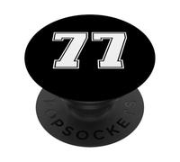 77, numéro Soixante-dix-Sept, Correspondance Graphique Entre Les Sports d'équipe et Les universités PopSockets PopGrip Adhésif