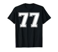 77, numéro Soixante-dix-Sept, Correspondance Graphique Entre Les Sports d'équipe et Les universités T-Shirt Graphique avec Valeur