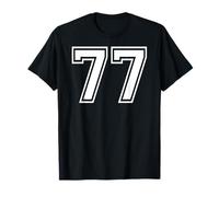 77, numéro Soixante-dix-Sept, Sports d'équipe, Correspondance Graphique, Varsity T-Shirt