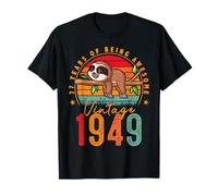77 Year Old Sloth Vintage 1949 Limited Edition 77th Birthday T-Shirt