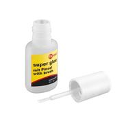 [77017-5] Goobay Lot de 5 Flacons Super glue Cyanoacrylate 10g avec pinceau