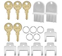 770301 Lot de 12 clés universelles pour Distributeur de Papier Toilette et Distributeur de Savon - Clé 770301 Compatible avec Waffle, Janitor Bobrick Cat 74, Distributeur de Papier Toilette Kimberly