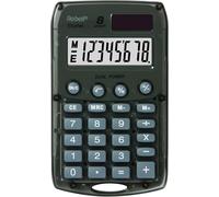 77234N Calculatrice de poche 8 chiffres solaire/pile Noir