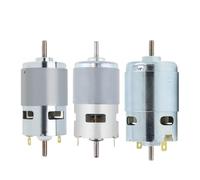 775/795/895 Screwdriver electronic starter 12/24V Dual Shaft Dc Motors with Double Ball Bearing for Power Tooll/Vacuum Cleaners Fans NWPNLXEA(775 Dual Shaft)