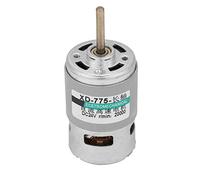 775 Extension Shaft DC Motor, High - Speed 80W Brushed Motor with Cooling Fan, Pure Copper Winding, 12V/24V Dual Voltage, for DIY Robotics, Medical Devices & Model Aircraft (24V20000RPM)