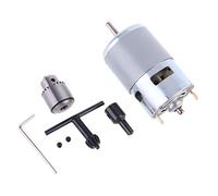 775 Moteur 12 V 24 V Presse à tour avec mandrin miniature à main et support Moteur 775 haute vitesse pour perceuse électrique pour femme