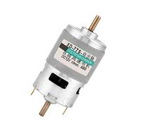 775 moteur 50W haute puissance couple élevé double arbre de sortie moteur à courant continu meuleuse électrique mandrin moteur 12V24V (12V4500RPM avec support)