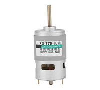 775 Moteur DC 80W Axe D Haute Vitesse Grande Torsion Double Roulement à Billes pour Ventilateur Robot DIY - Moteur Électrique 12V 24V Faible Bruit