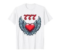 777 Chiffre d'ange avec cœur ailé T-Shirt