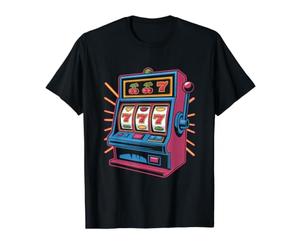 777 Jackpot Slot Machine à sous Casino Vibes T-Shirt Graphique avec Valeur