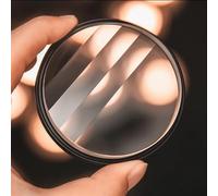 77mm Photographie caméra Premier Plan Flou Demi-Bord Filtre à Prisme linéaire Accessoires d'objectif d'appareil Photo Reflex Filtre à Effets spéciaux(Add 67mm Adapter)