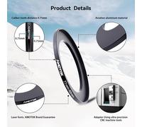 77mm to 82mm Step Up Filter Adapter Ring Compatible with 77mm to 82mm Lens (UV-CPL-ND Filter Accessory) (77mm to 82mm)